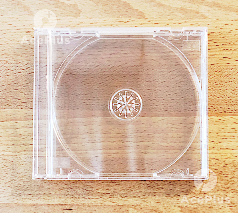 AcePlus 10-pk CD Standard Clear Jewel Case for Single Disc
