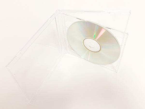 AcePlus 10-pk CD Standard Clear Double Jewel Case for 2-discs